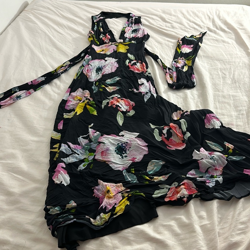 Nicole Miller long backless dress